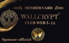Charger l&#39;image dans la galerie, Sponsor officiel club d&#39;affaires privé Web3-IA Wallcrypt
